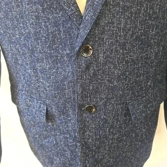Men's jacket blazer navy blue / white - Picture 6 of 10